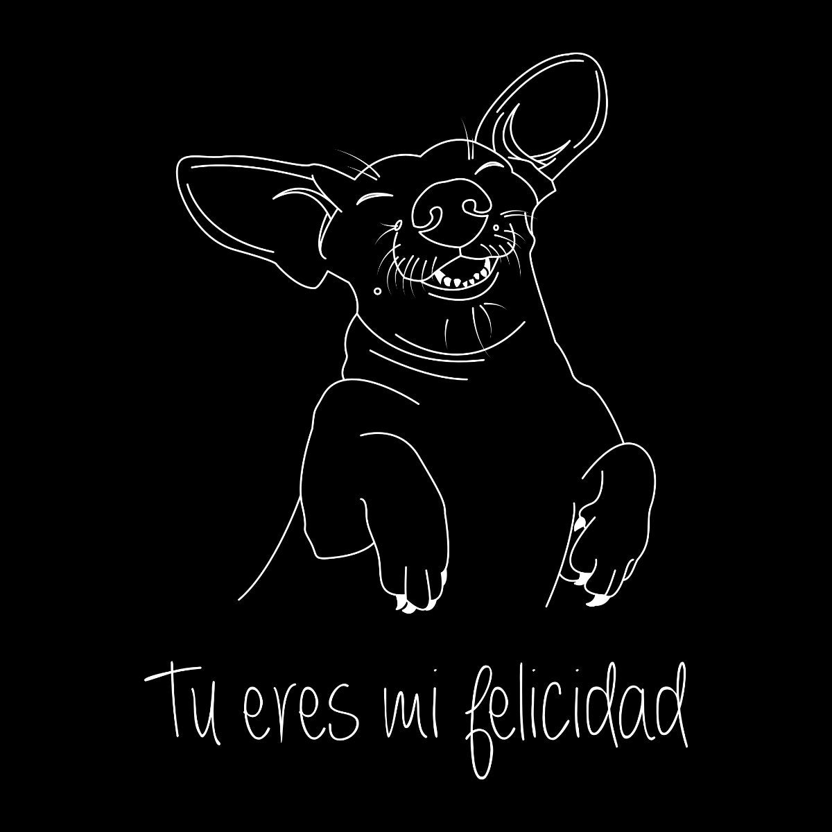 Čierne tričko „You are my happiness“