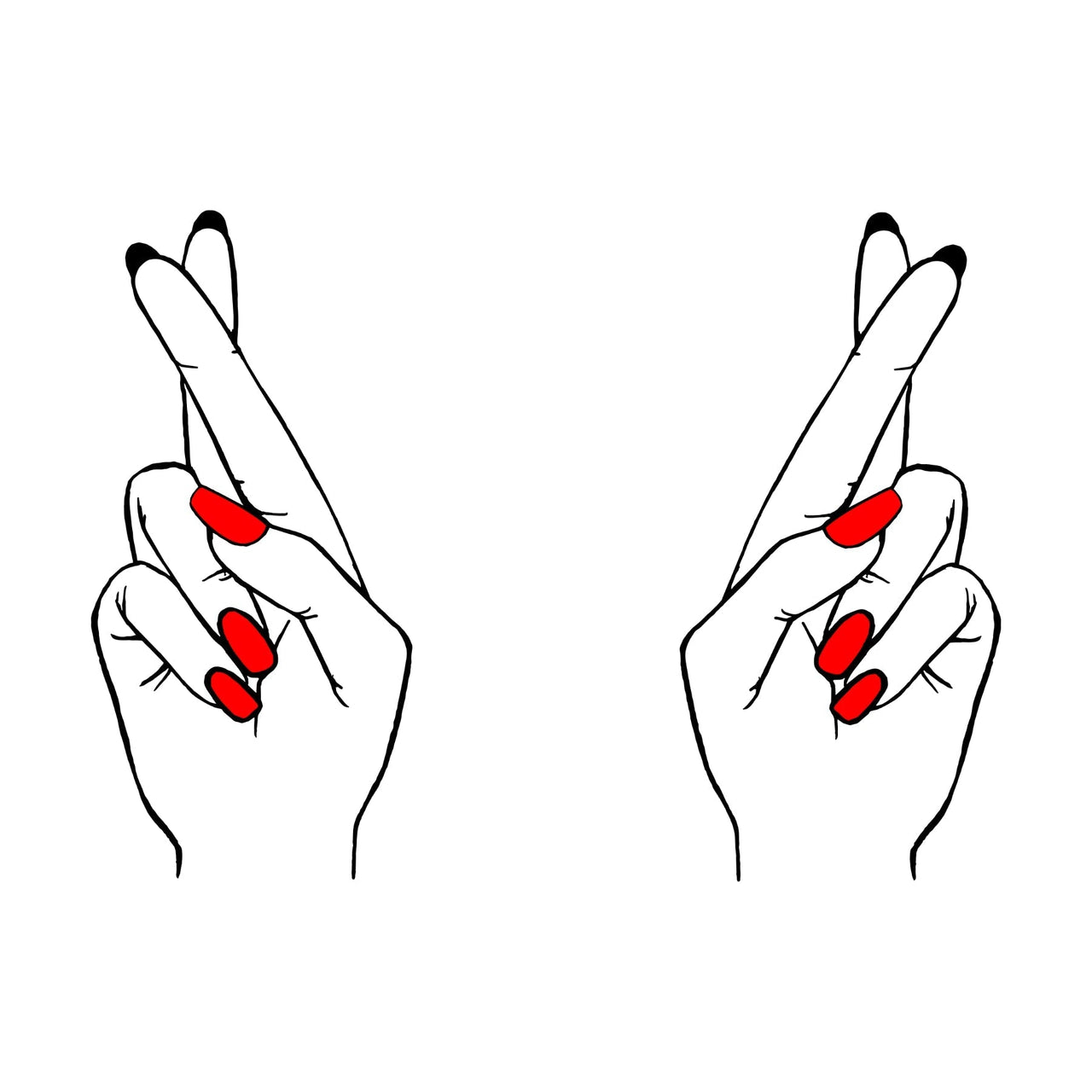 Biele UNISEX tričko „Prsty“