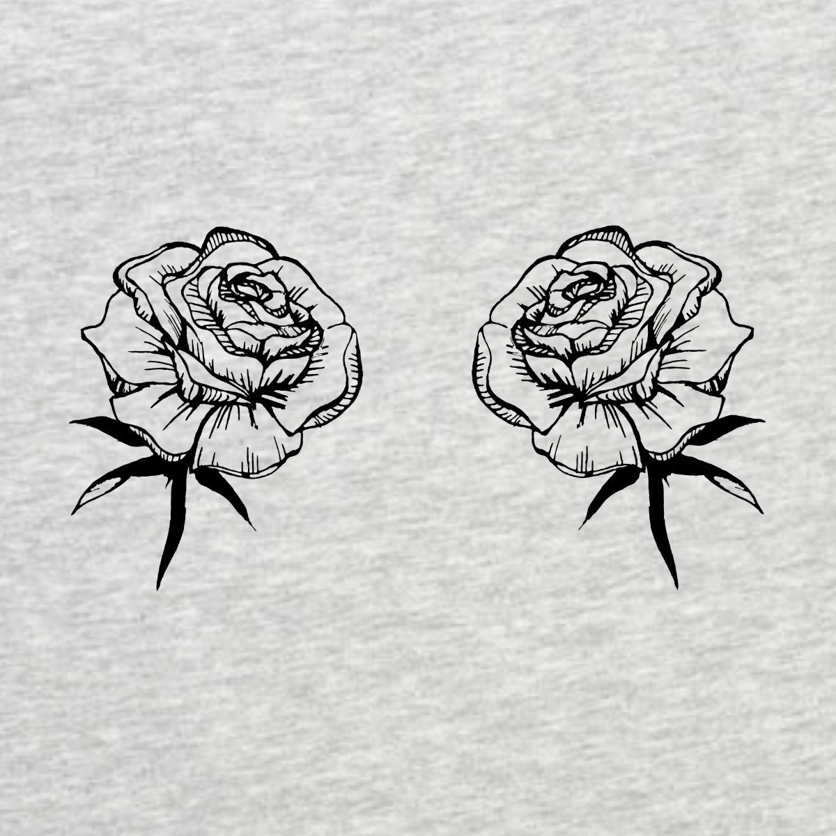 Hall Melange UNISEX T-särk Roosid