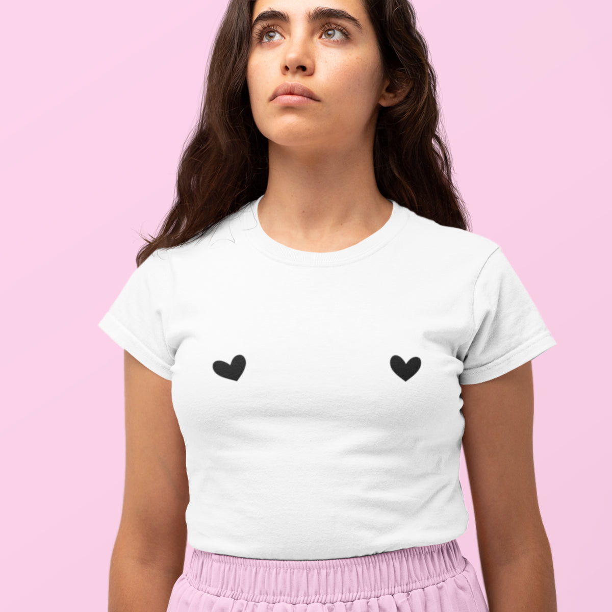 Biele tričko „Hearts“