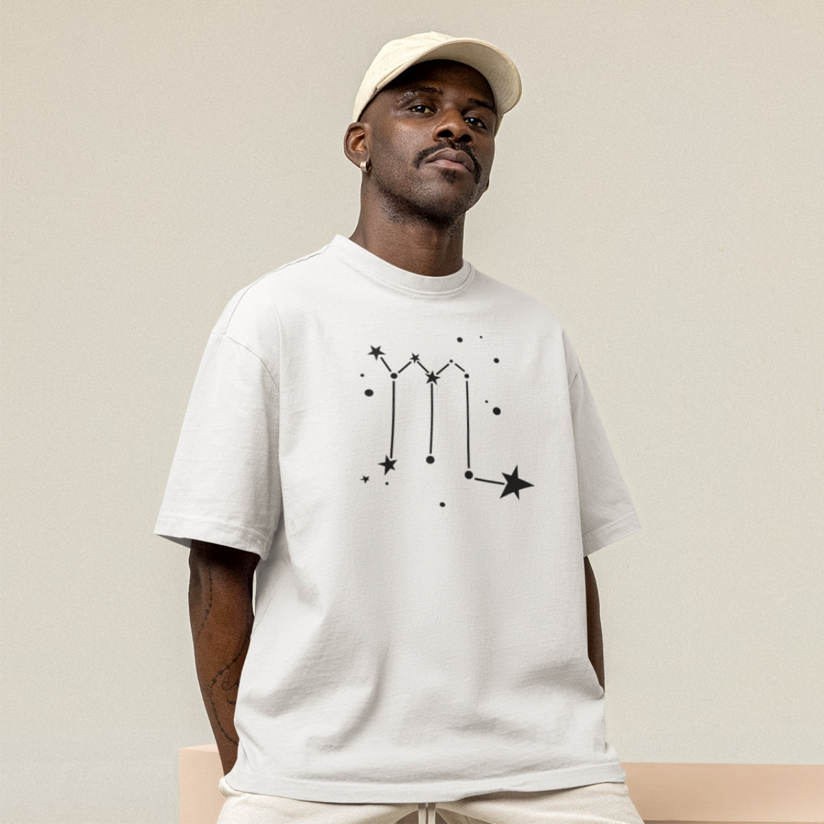 Biele tričko „Znamenie Škorpióna“