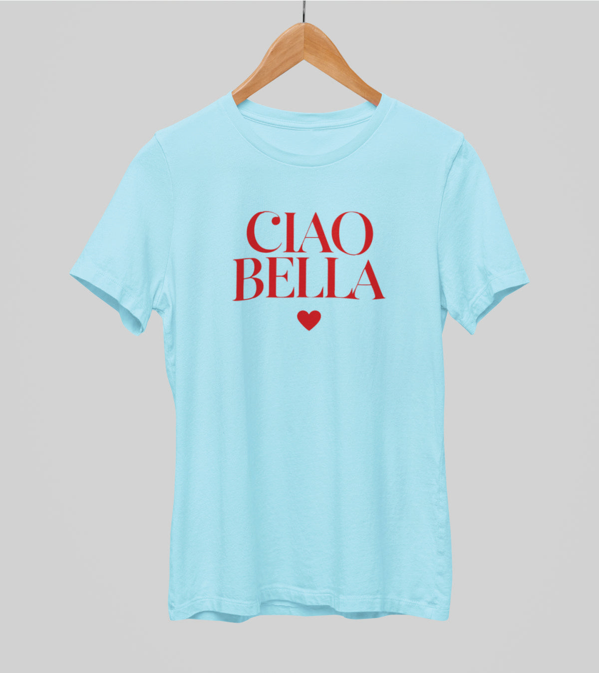 Hellblaues UNISEX T-Shirt "CIAO BELLA" 225